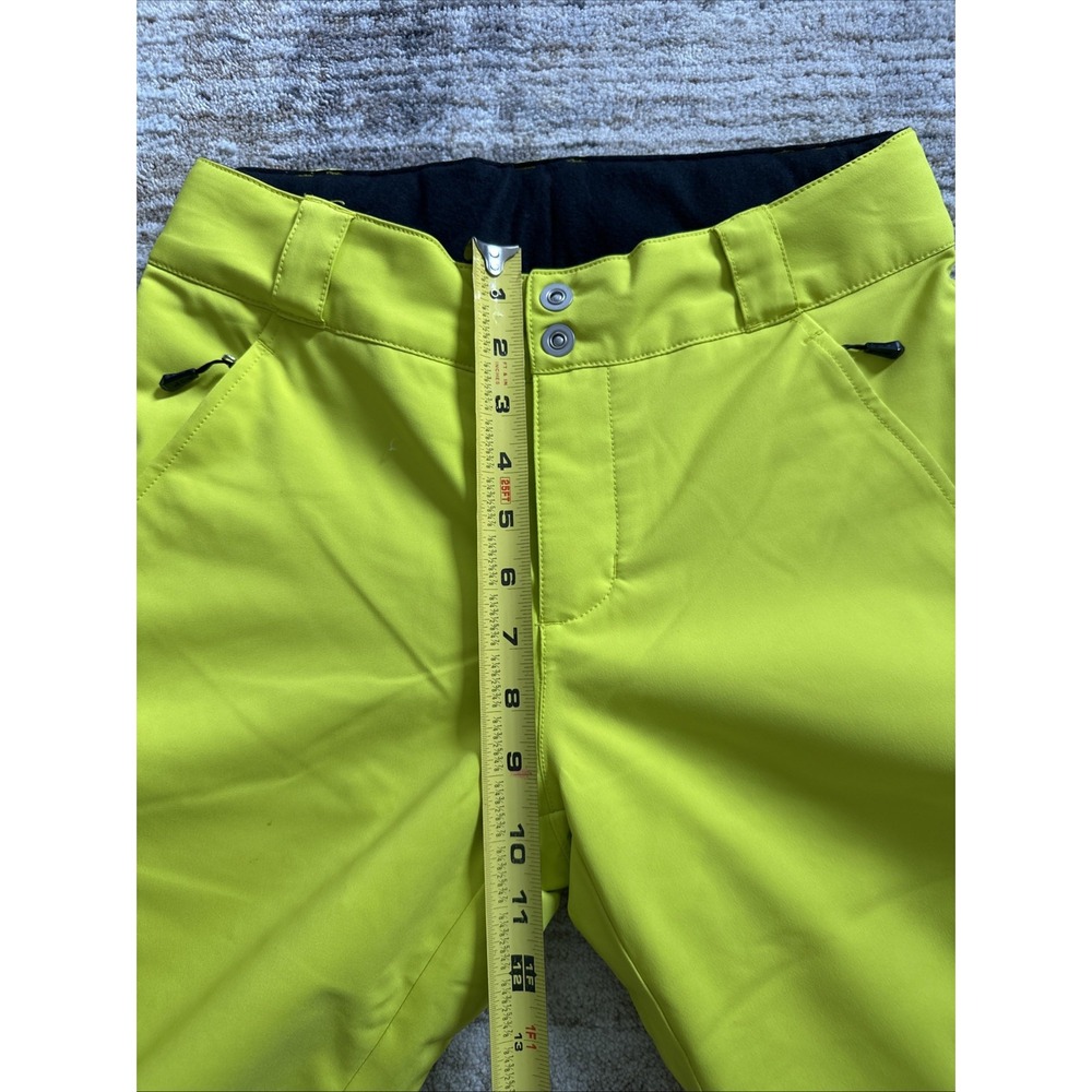 Spyder Pants Women Neon Sz 4 Insulated Multi-Zip Winter Snow Button Snap Poly - Picture 12 of 12